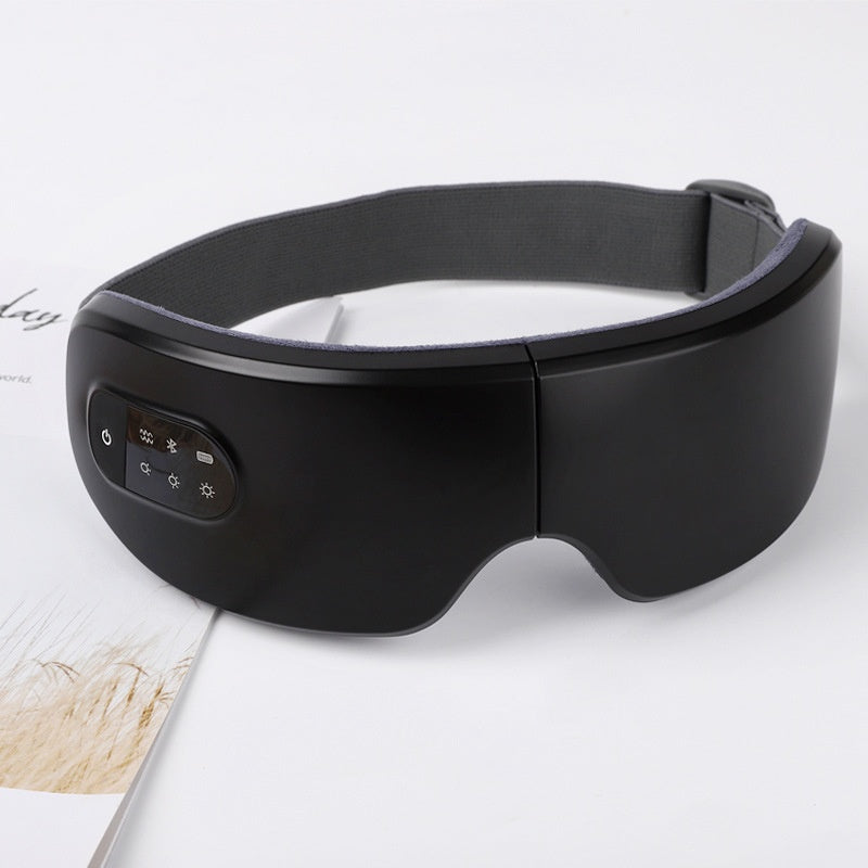 Eprolo foldable eye massage device with heat therapy and vibration, rechargeable eye mask for relaxing home use