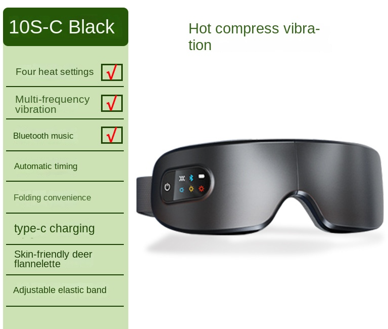 Eprolo foldable rechargeable eye massage device with heat therapy and vibration for soothing home use.