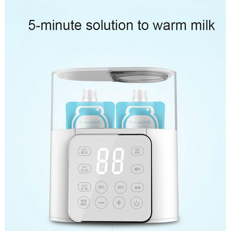 Eprolo intelligent breast warmer and milk bottle sterilizer with digital display and adjustable temperature for home use.