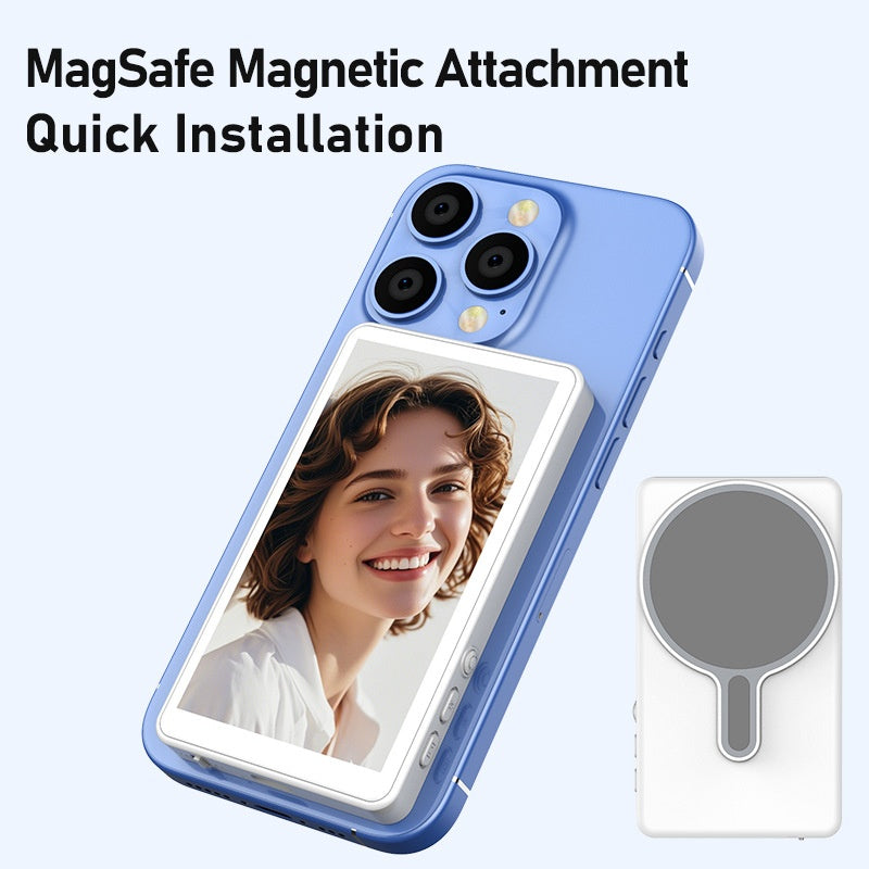 eprolo wireless screen mirroring device for selfie and live streaming, showing compact design with rear camera functionality.