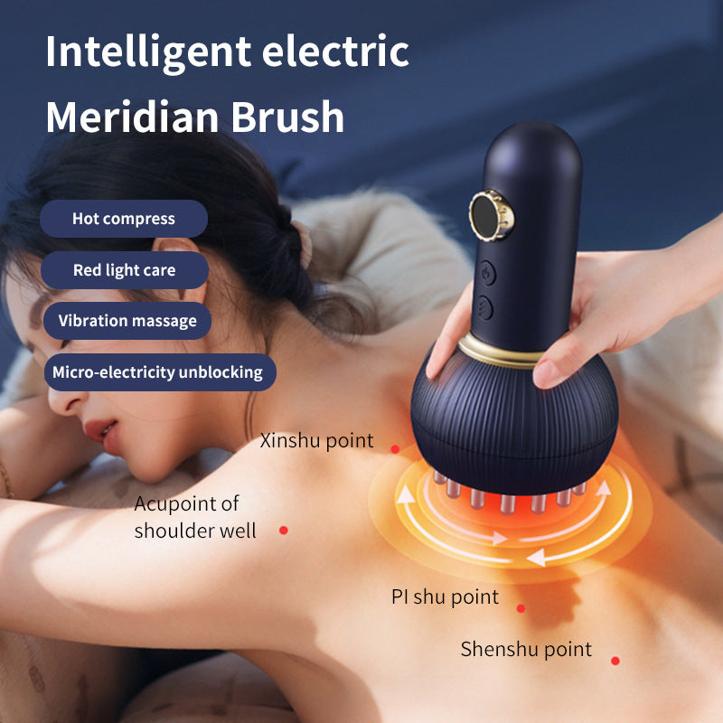 Eprolo Meridian-activating scraping and brushing instrument for shoulder, neck, and full body massage, with textured surface for skin stimulation