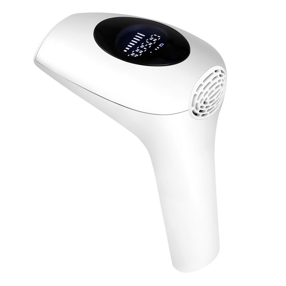 eprolo portable LCD laser hair removal device with sleek design, featuring laser light treatment window for painless hair removal at home