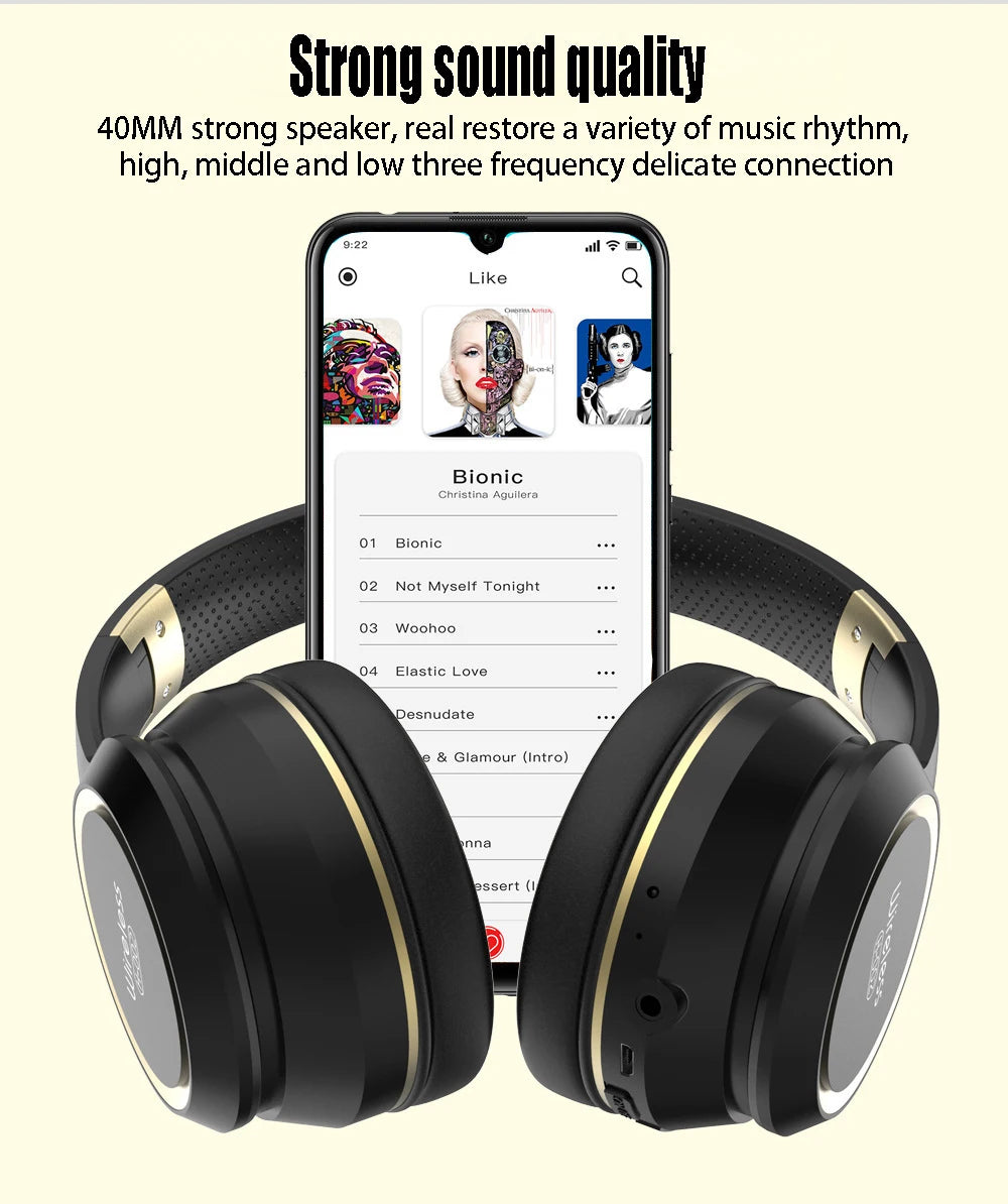 Eprolo KH20 Bluetooth headset with microphone, suitable for business calls, gaming, and e-sports, shown in the image.