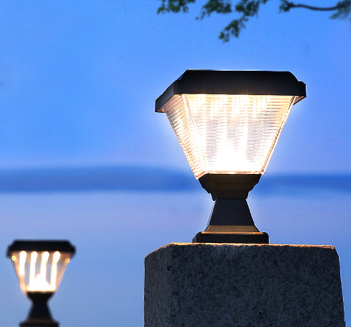 Eprolo outdoor solar garden lights with smart control, lawn floor lights illuminating a backyard garden at night