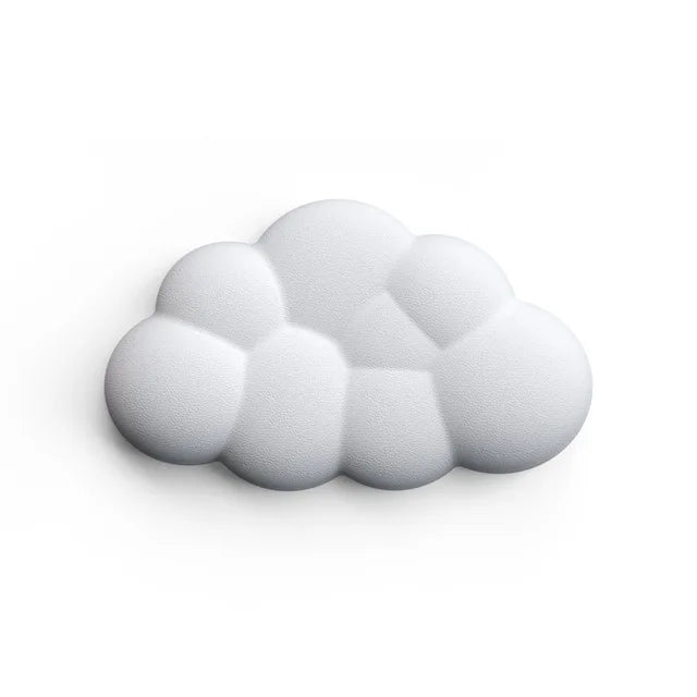 Eprolo mouse pad with wrist rest, cloud design, anti-slip bottom, memory foam support for desktop gaming and office use