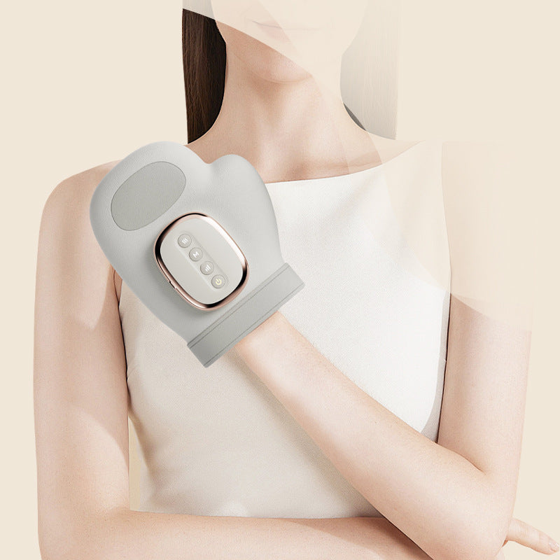 eprolo hand massager with finger, palm, wrist heating, and compression therapy for pain relief and relaxation.