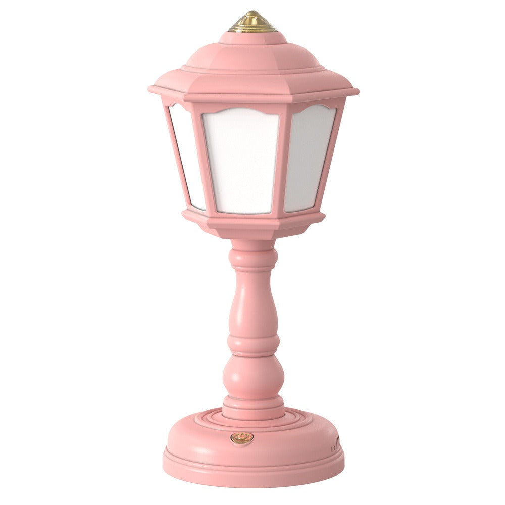 Eprolo white LED retro desk lamp with touch control, USB charging, night light, eye protection, simple design, mini gift lamp