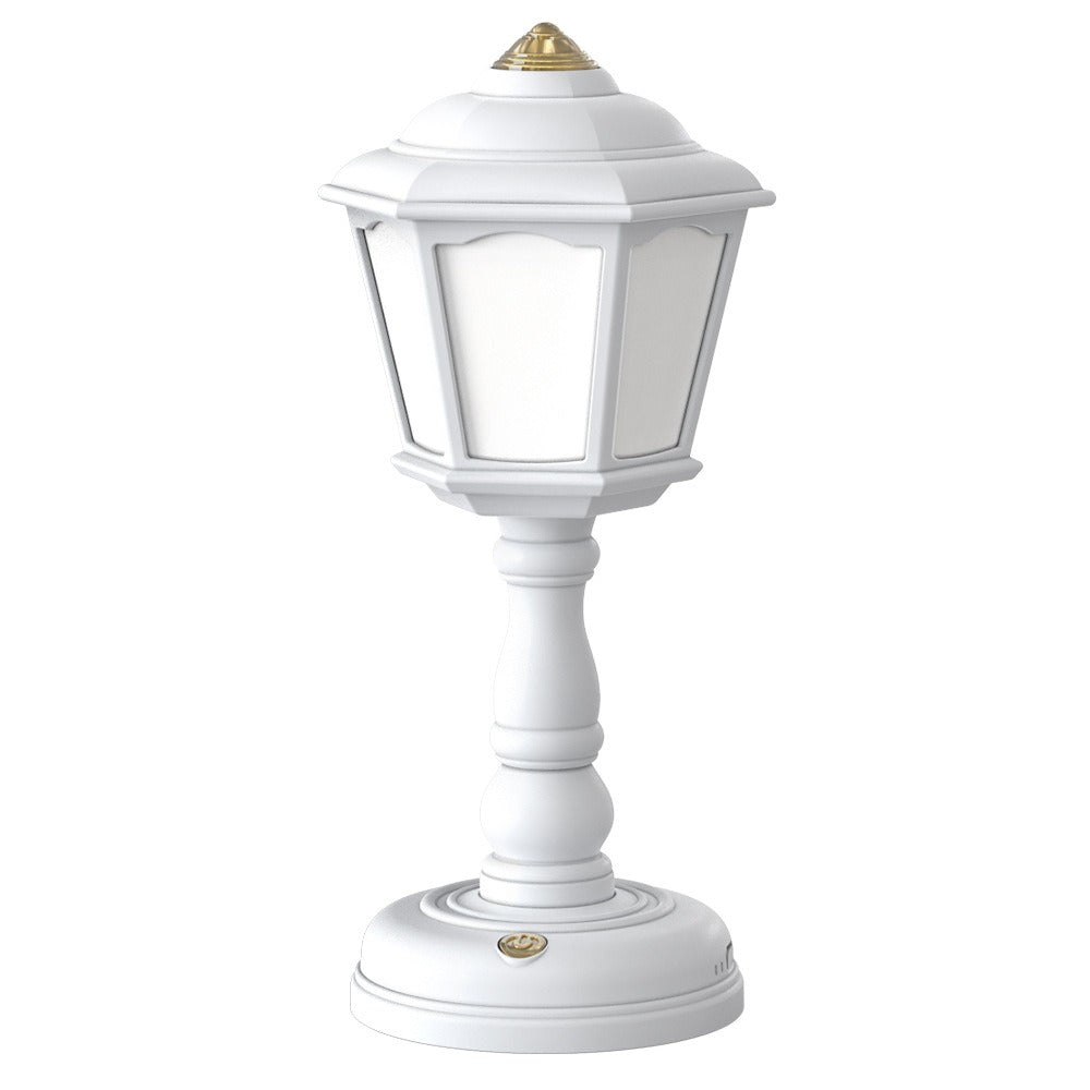 Eprolo white LED retro desk lamp with touch control, USB charging, creative night light, eye protection, mini gift lamp.