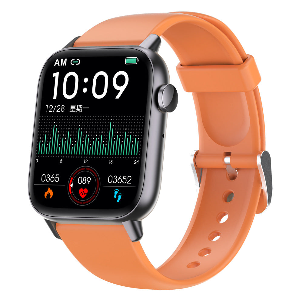 Eprolo RTL8763E DM15 HD smart Bluetooth watch with one connection, digital display, and sleek black band.