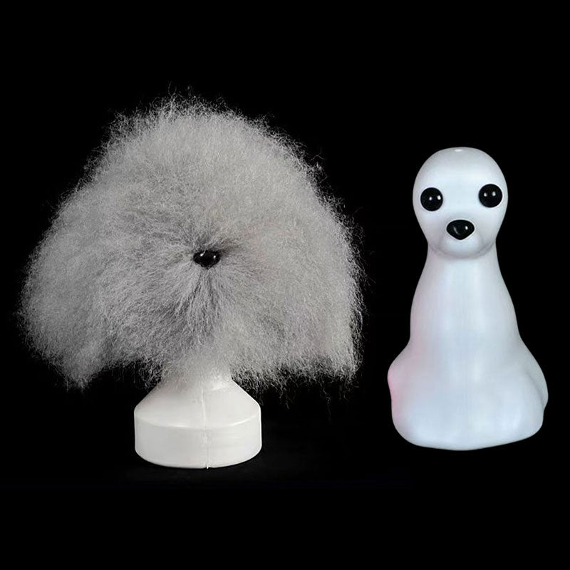Professional dog grooming training head by eprolo, beginner pet styling and fur practice model with realistic dog features.