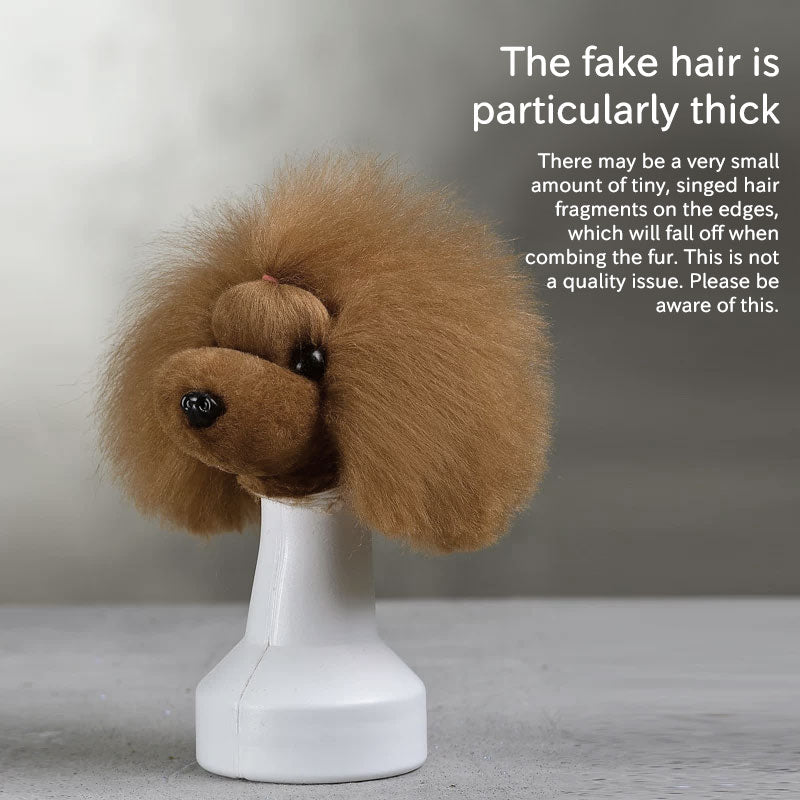 Eprolo professional dog grooming training head for pet styling and fur practice, realistic model for beginner grooming training.