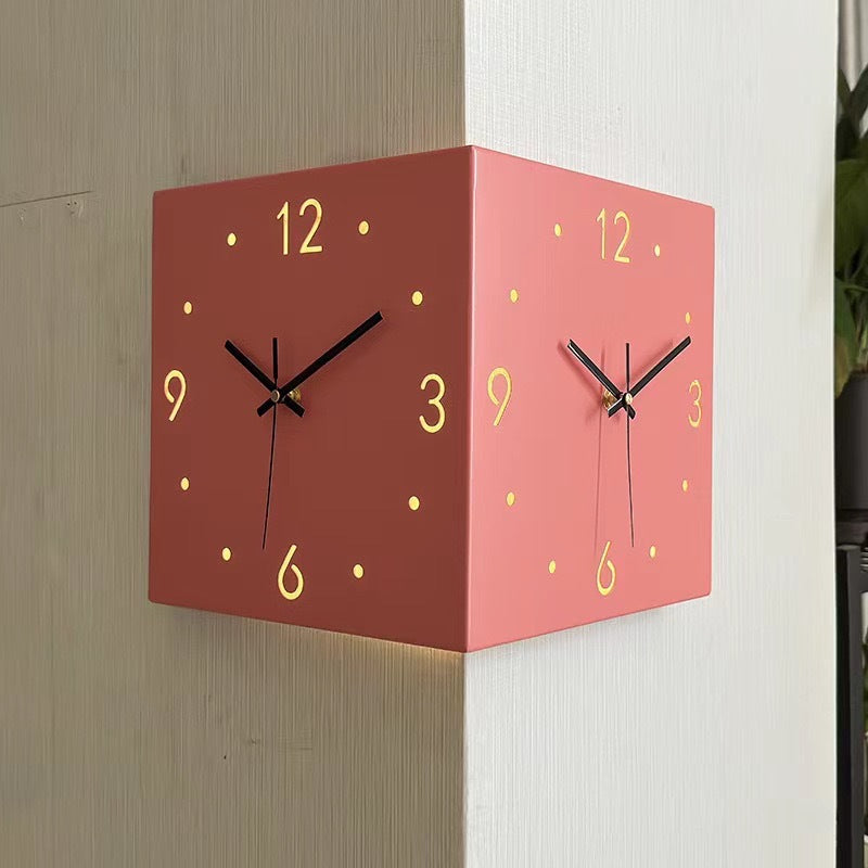 Nordic dual-glow LED wall clock by eprolo, modern minimalist design, silent operation, suitable for living room or bedroom decor