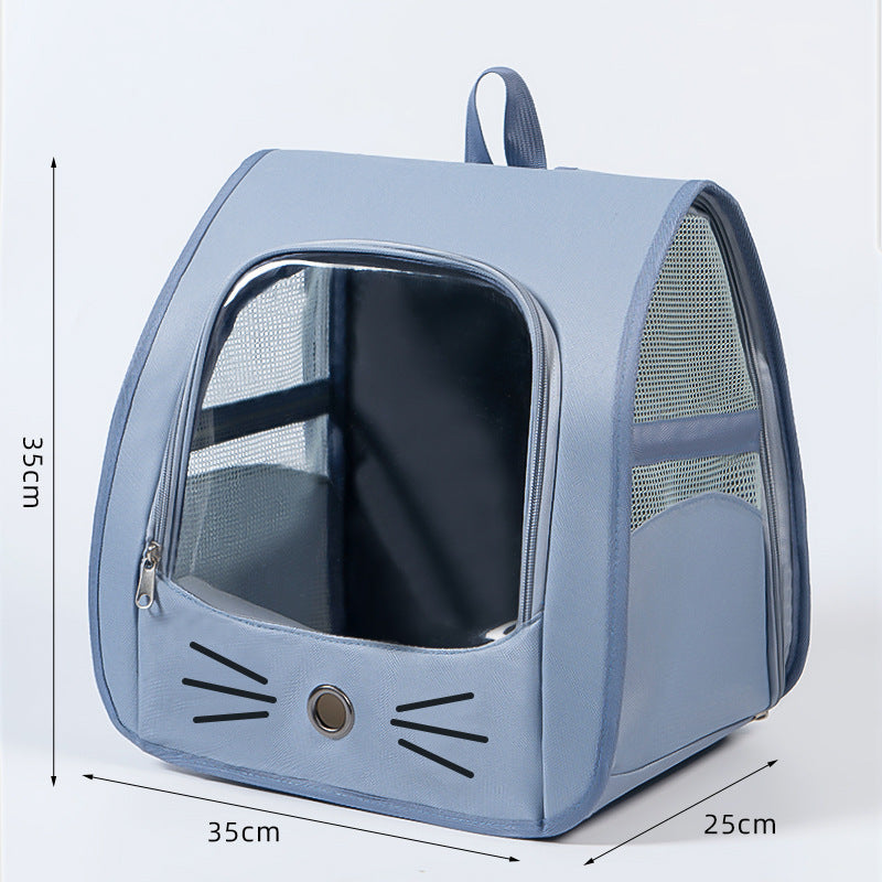 Eprolo pet carrier backpack for small dogs and cats, breathable mesh travel bag for car and outdoor use.