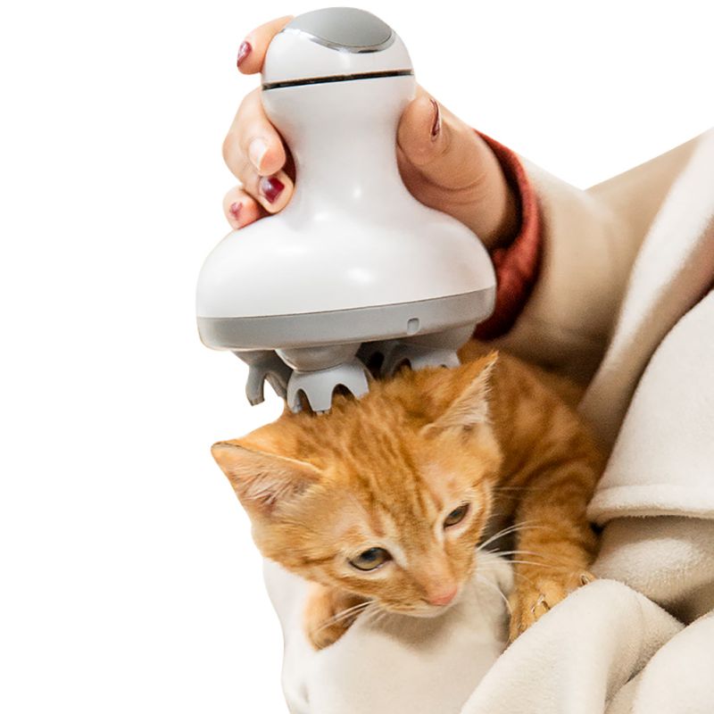 eprolo Pet Intelligent Cats Automatic Rotate Waterproof Electric Dragon Claw 3D Head Massager with omnidirectional motion