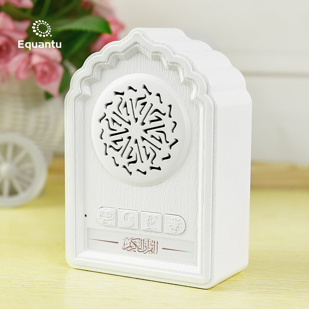 Eprolo portable Bluetooth speaker with mini wall decoration LED night light and music player, compact and stylish design.
