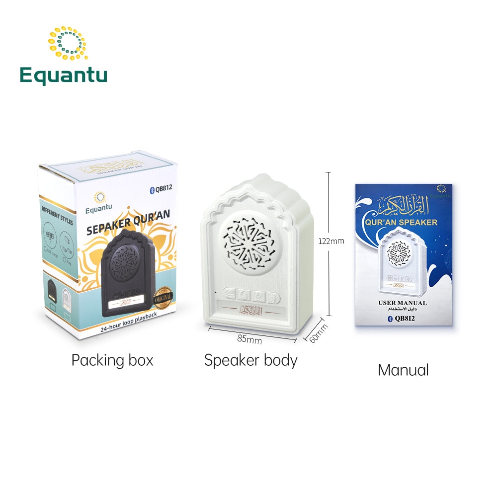 Eprolo portable Bluetooth speaker with mini wall decoration LED night light, compact design, and built-in music player.