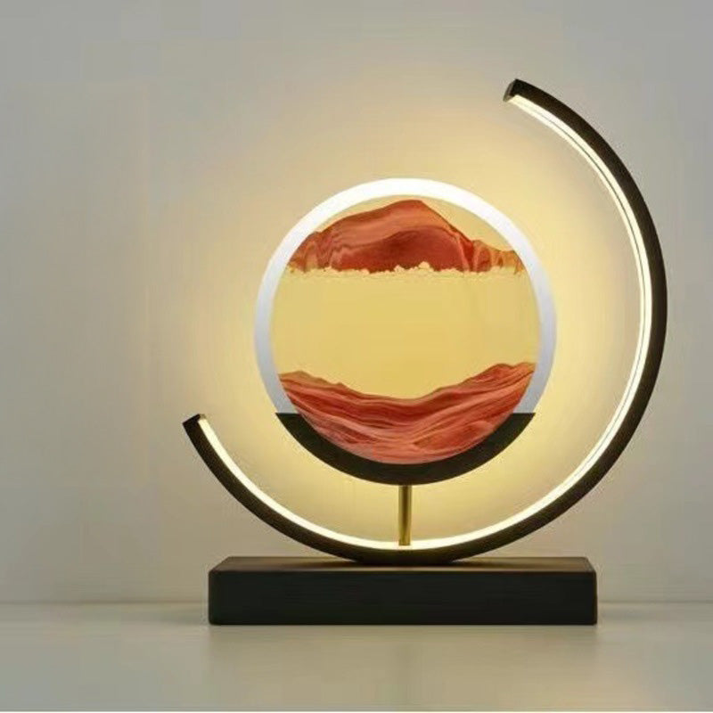 Eprolo LED flowing sand painting lamp night light with swirling sand and colorful glow, perfect for home decor or gift.