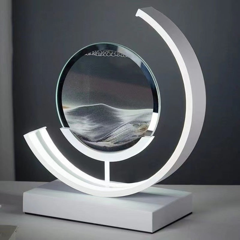 Eprolo LED flowing sand painting lamp night light with colorful flowing sand, ideal for home decor and gifting.