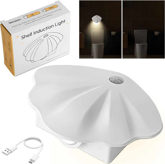 eprolo rechargeable toilet night light with motion sensor illuminating toilet, stairs, hallway, or cabinet in dark settings