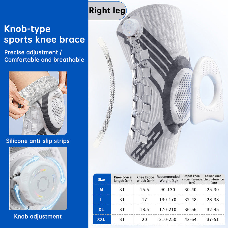 eprolo adjustable knee brace with spring support and non-slip compression for sports, featuring slim shin defender for basketball protection