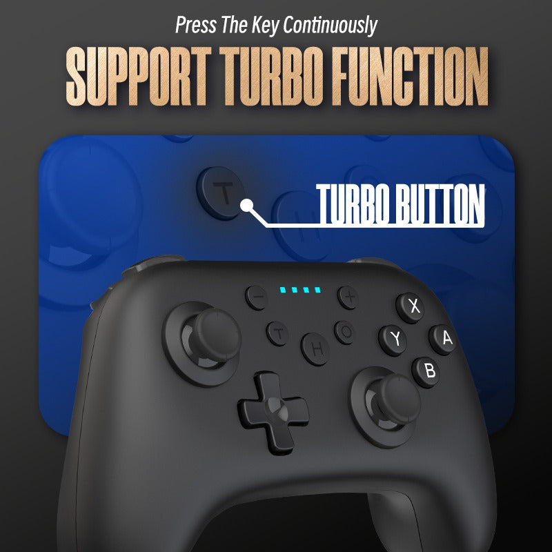 Suitable for Switch/site/OLED wireless Bluetooth game controller T30 six axis wake-up NFC - American Smart