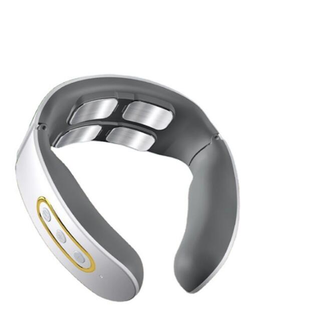 Eprolo USB rechargeable cervical spondylosis massager with four heads, heating, pulse massage, and neck support for full-body relief