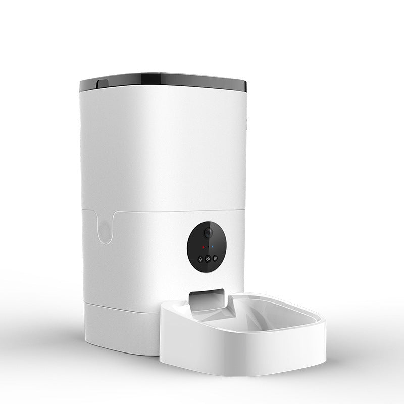 Eprolo automatic pet feeder for cats and dogs with 6L capacity, digital timer, and remote monitoring for precise feeding.