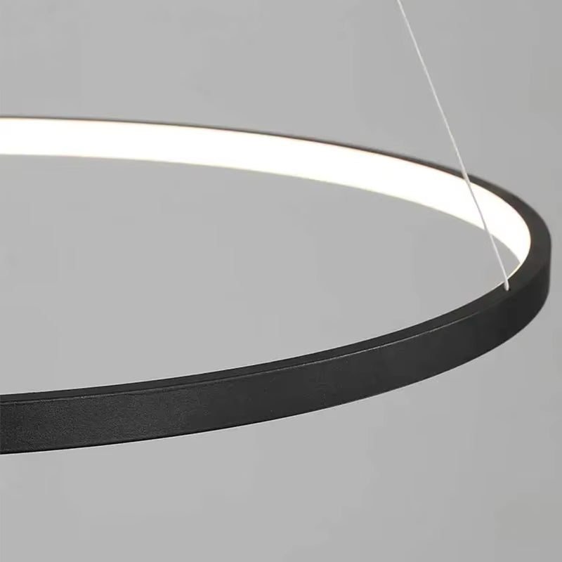 Dimmable LED chandelier pendant light by eprolo, surface-mounted minimalist design suitable for kitchen and living room lighting.