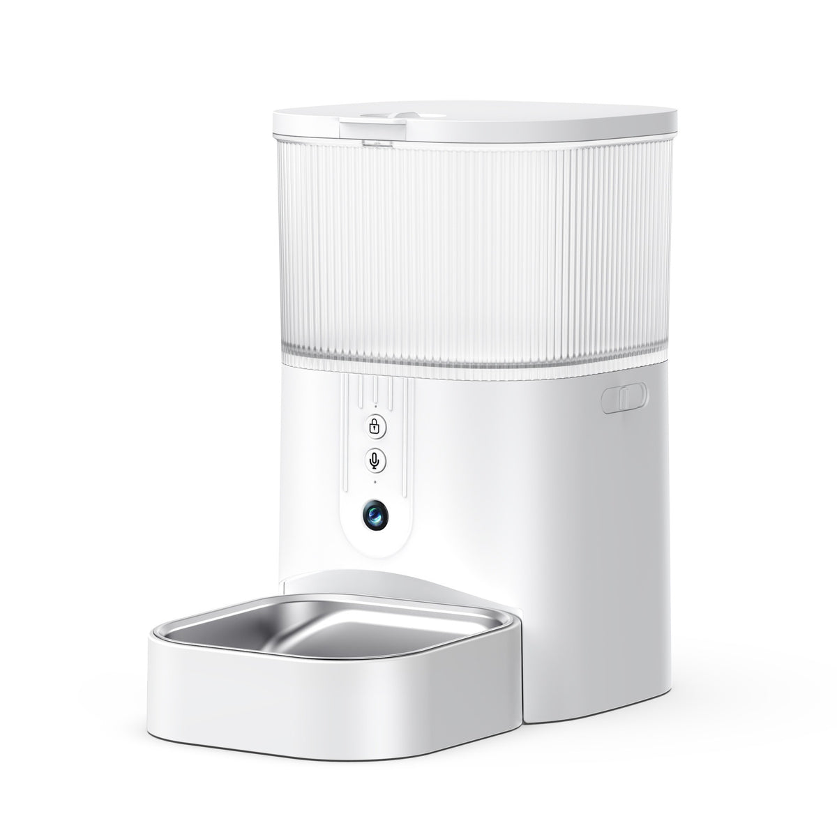 eprolo WiFi 3L smart pet feeder with camera, video, speaker, and app control for dogs and cats, automatic food dispenser.