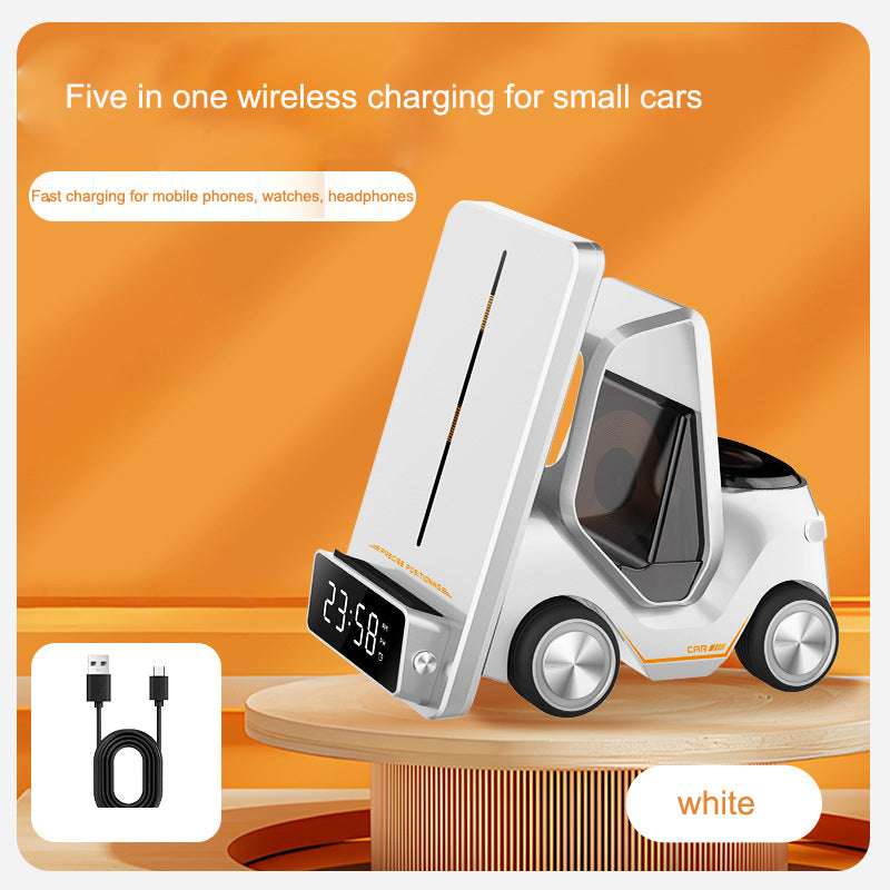 Eprolo wireless charging stand with alarm clock for iPhone 15 14 13 12, iWatch 8 7 6 5, AirPods, fast charging station