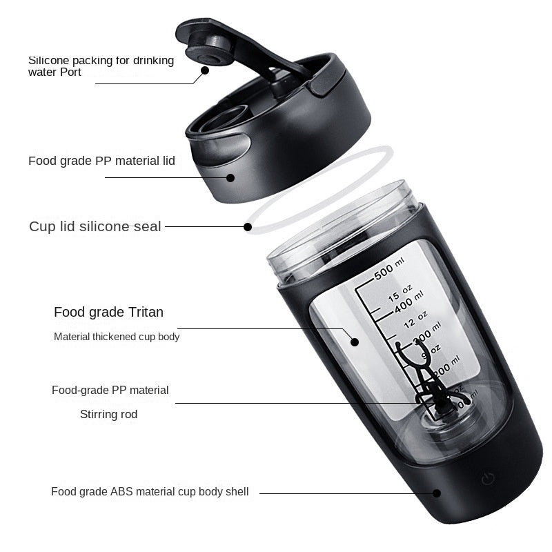 Eprolo fully automatic electric shaking cup with large capacity and rechargeable motor for smooth mixing.