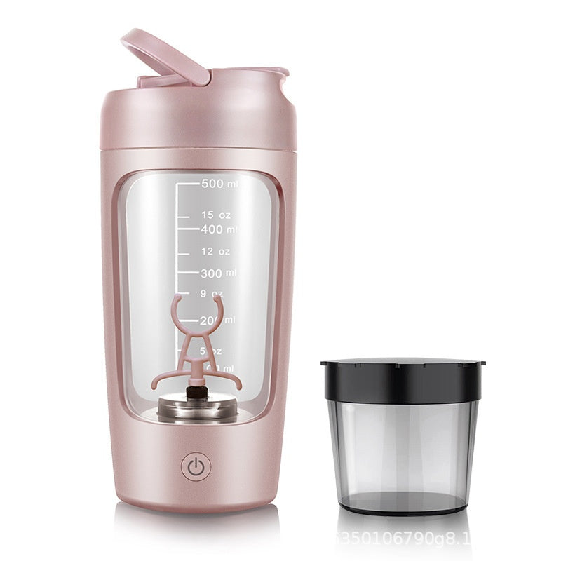 Eprolo fully automatic electric shaking cup with large capacity and rechargeable design, shown with mixing blades and control panel.