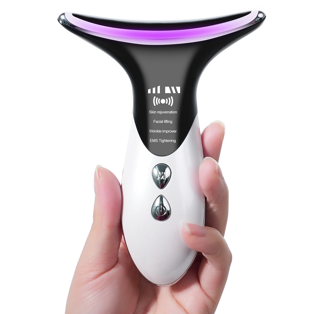 eprolo wrinkle removal and lifting skin beauty device for neck and face, multi-functional skincare device in use