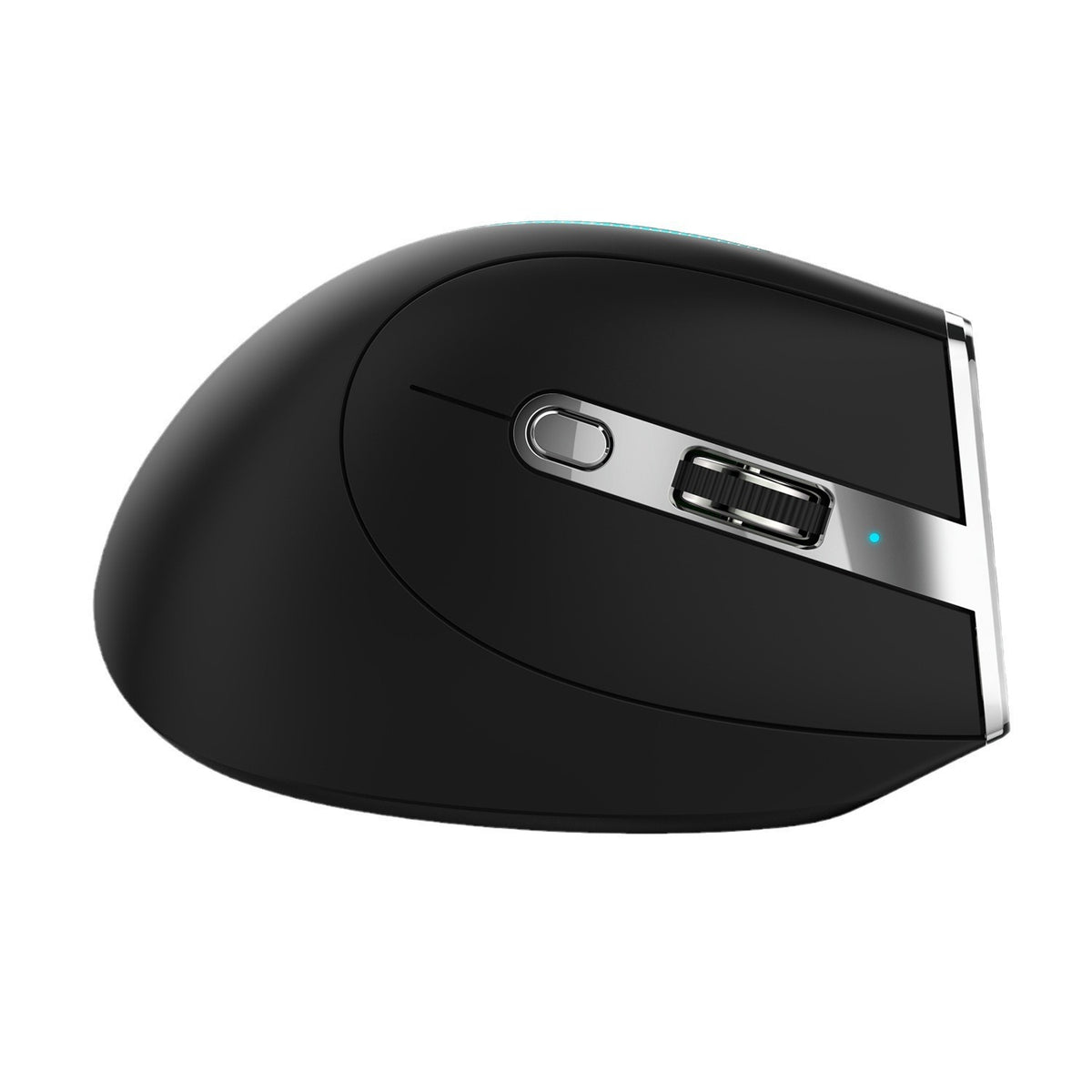 Eprolo ZELOTES Master F36 vertical ergonomic mouse with Bluetooth, programmable buttons, and charging port, shown in use.