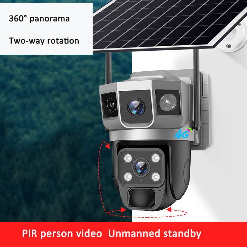 eprolo V380PRO-9 solar-powered WiFi outdoor waterproof ball machine HD monitoring camera with remote access