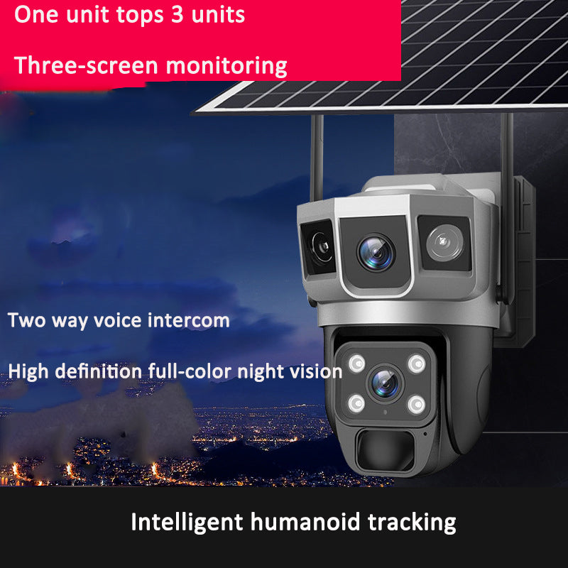 Eprolo V380PRO-9 solar-powered WiFi outdoor waterproof security camera with HD monitoring and remote access