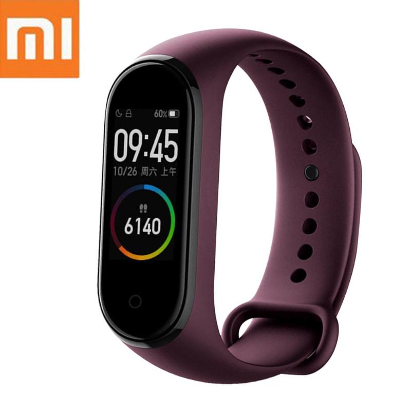 Chinese Version Xiaomi Mi Band 4 5ATM Heart Rate Smart Wristband (Wine Red) - American Smart