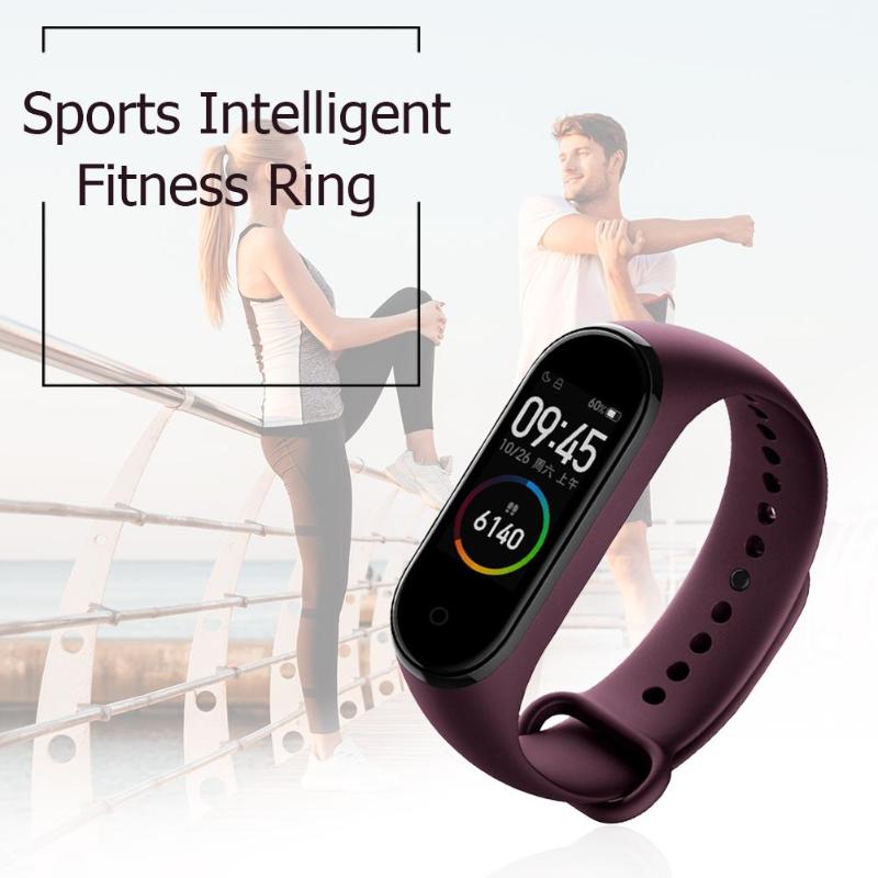 Chinese Version Xiaomi Mi Band 4 5ATM Heart Rate Smart Wristband (Wine Red) - American Smart