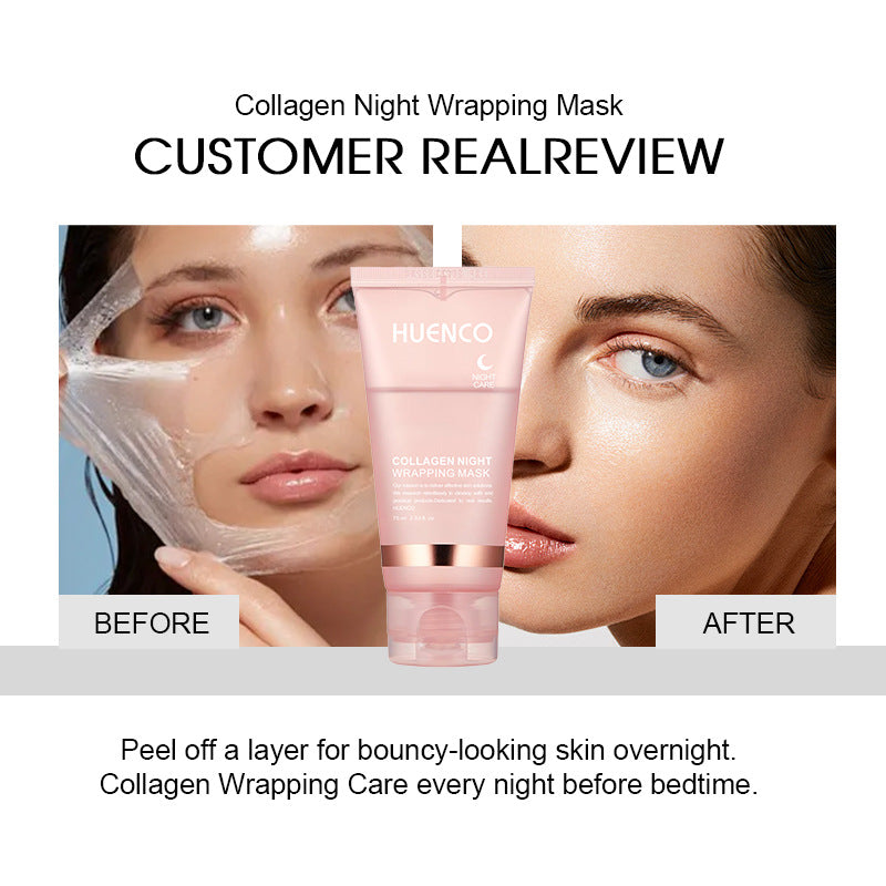 Eprolo collagen peel-off mask for deep cleansing, skin rejuvenation, and moisturizing in a smearable sleeping mask format.