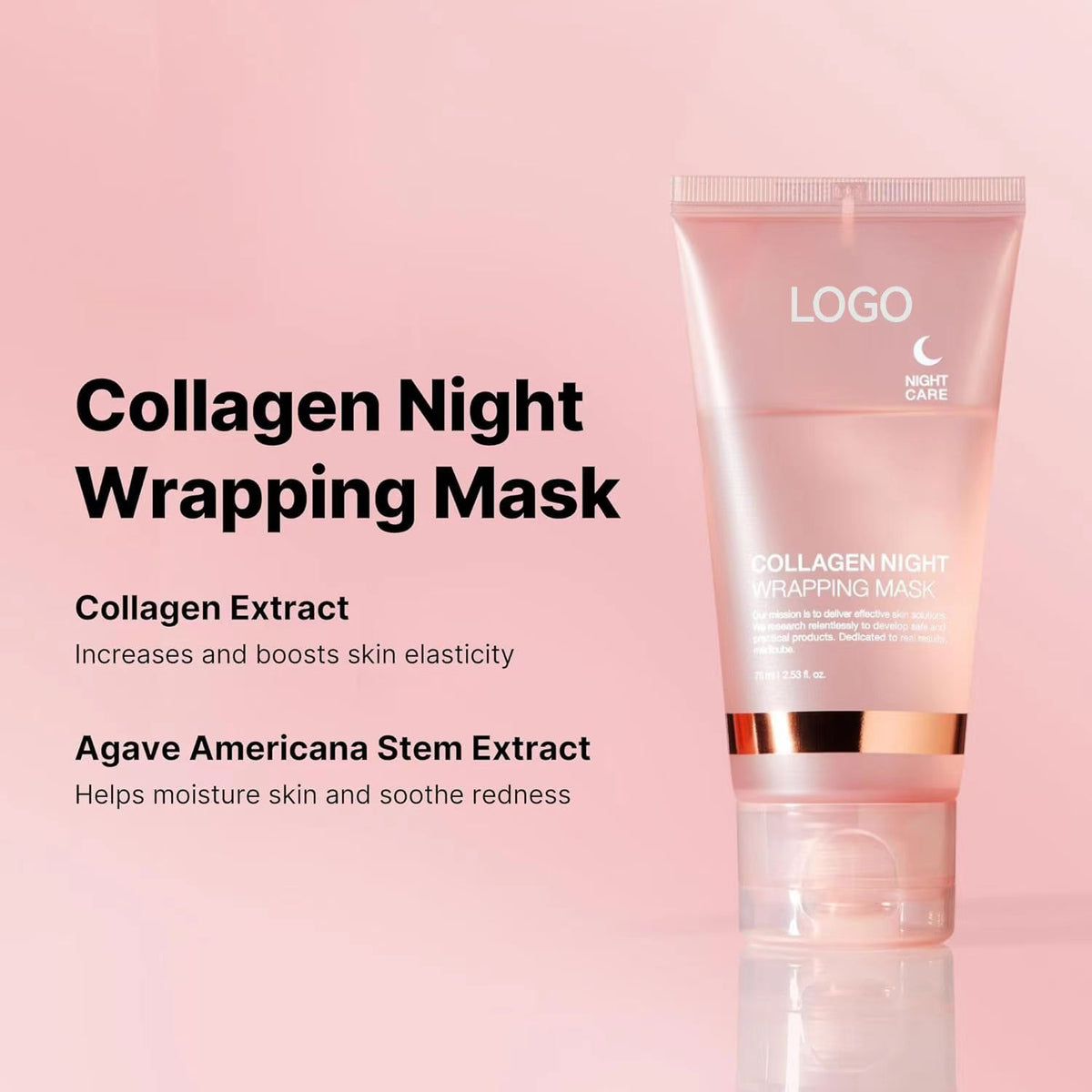 eprolo collagen peel-off mask for deep cleansing and skin rejuvenation, moisturizing sleeping skin care mask, smearable and nourishing