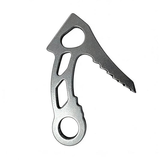 Eprolo X7AC Pro Series stainless steel climbing hook, heavy-duty gear for extreme and sport climbing, shown in close-up.