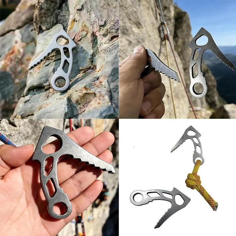 eprolo X7AC Pro Series stainless steel climbing hook, heavy-duty gear designed for extreme and sport climbing applications.