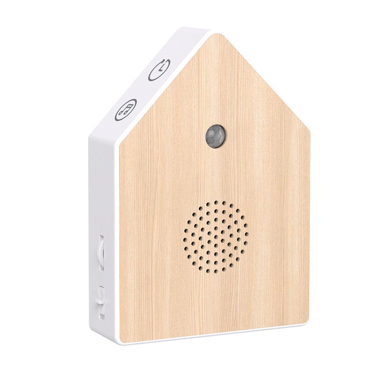 Realistic birdsong music box by eprolo with motion sensor, portable bird chirp speaker for desktop or wall mounting.
