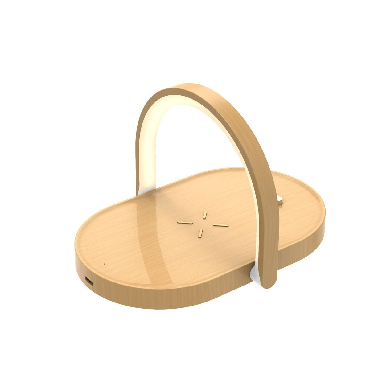 eprolo 15W wireless phone charger with bedside lamp and night light, multifunctional wireless charging station, sleek and modern design