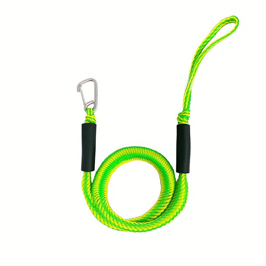 Heavy duty eprolo bungee dock lines for jet skis, kayaks, and PWC mooring, featuring stretch and durable construction for secure docking.