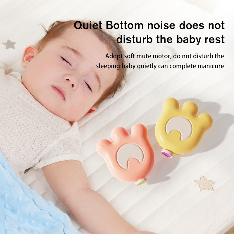 Eprolo electric baby nail grinder handheld mini portable nail polisher with attachment for gentle nail care.