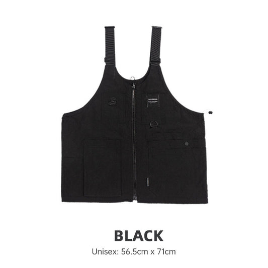 Eprolo multi-pocket sleeveless utility vest with multiple compartments for camping, fishing, travel, and outdoor activities.