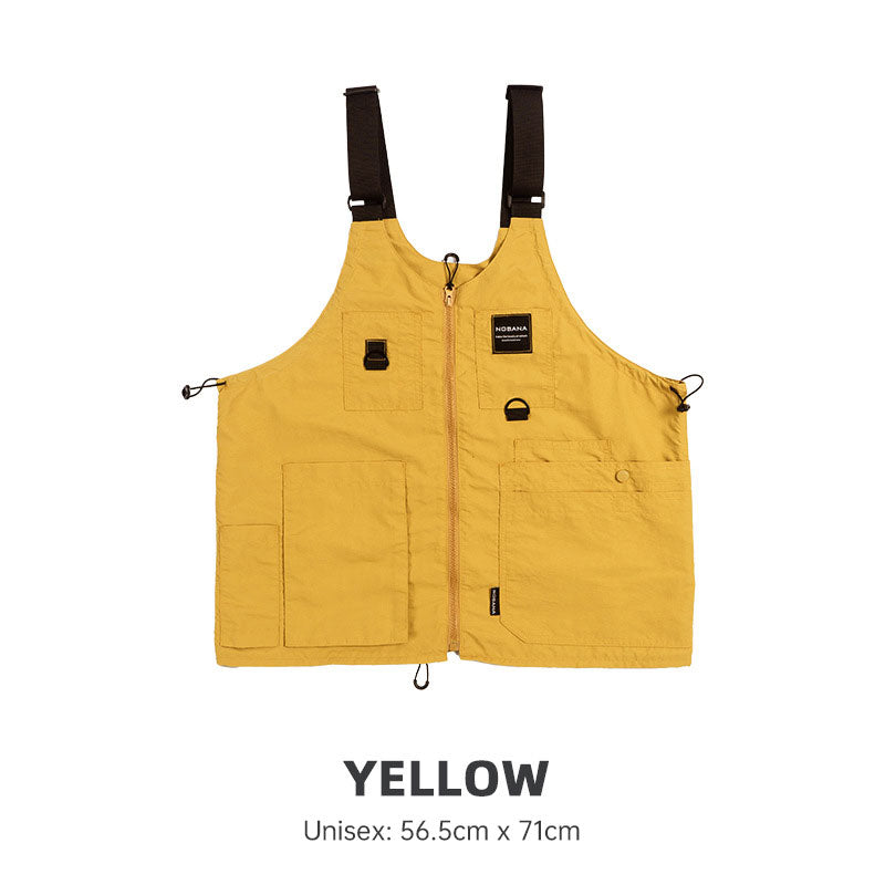 Eprolo multi-pocket sleeveless vest with multiple compartments, unisex utility jacket suitable for camping, fishing, work, and hiking.