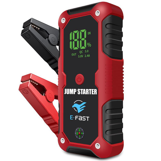 eprolo ZYX-Q520 portable jump starter power bank with LED light, 12V car emergency starter and booster device with digital display