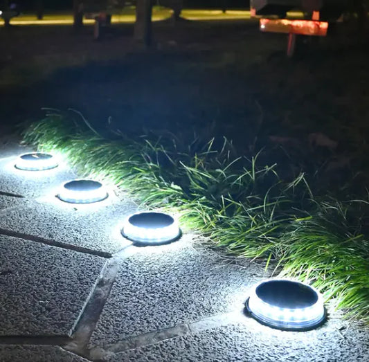 4Pack Solar Ground Lights for Outdoor Garden Decoration